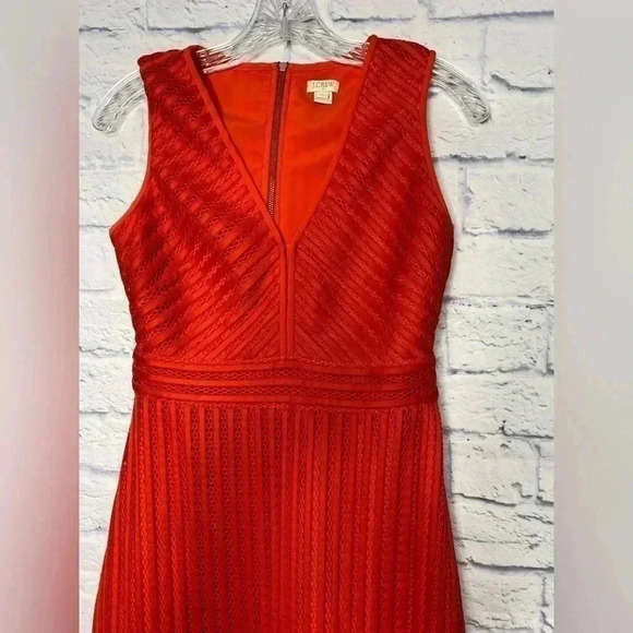J.Crew Women’s Red Eyelet Dress - Picture 3 of 7